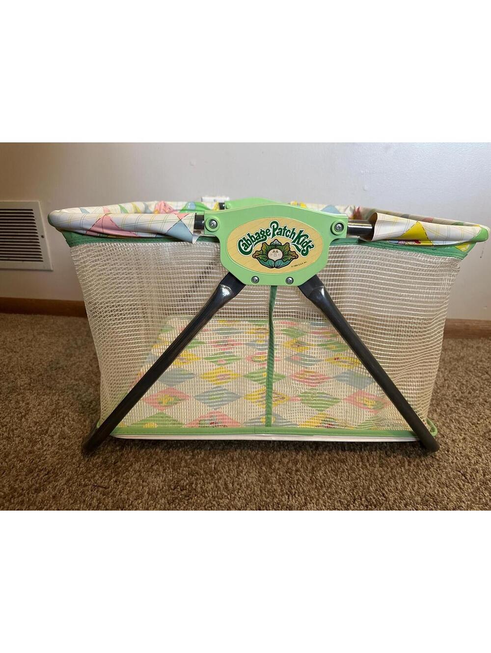 Vintage Original Cabbage Patch Kids Fold-Up Play Pen in Box